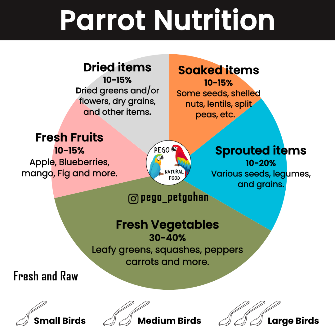 Parrot nutrition chart